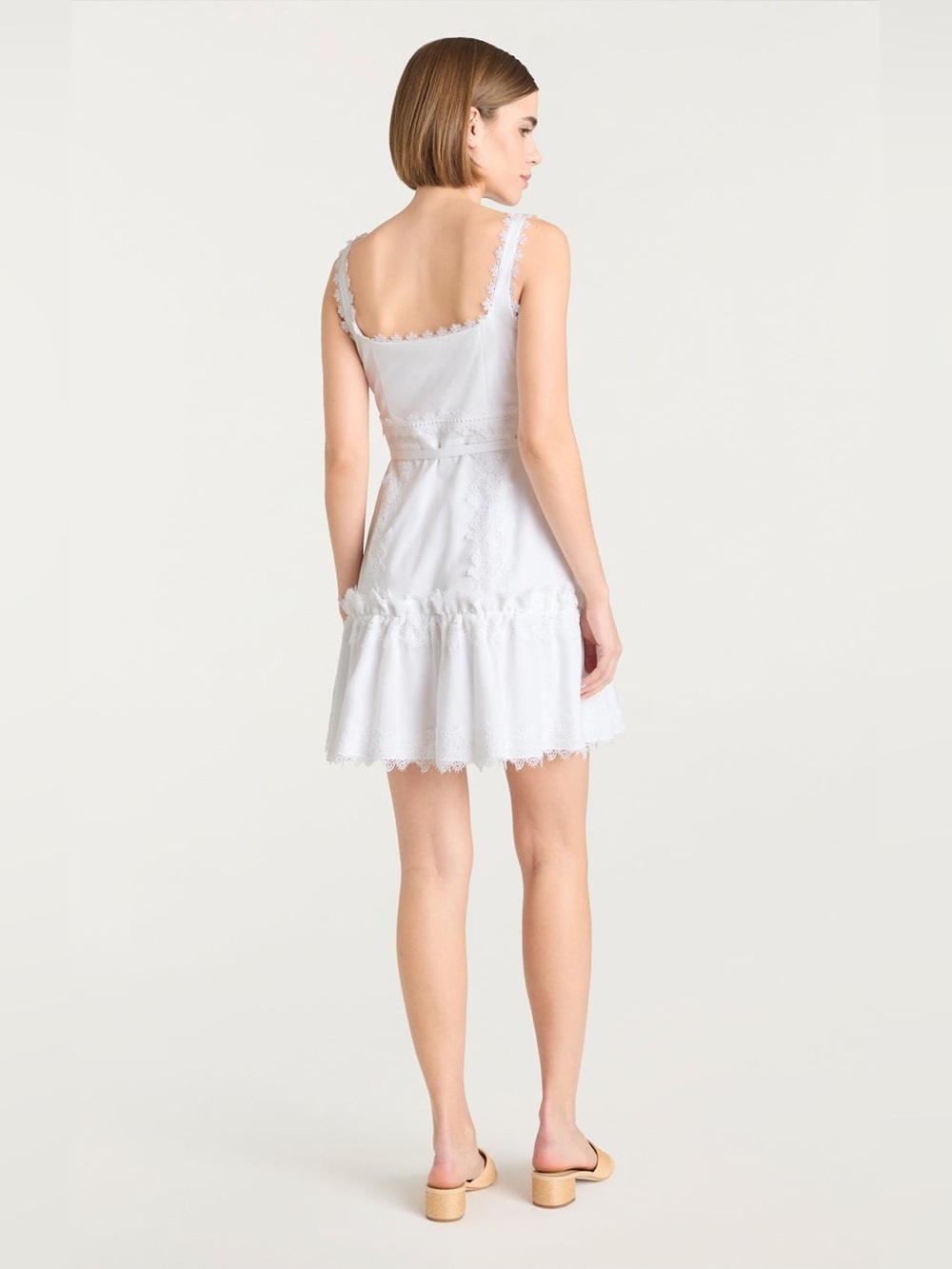 NWT Cinq à Sept Aziza White Mini Dress - Size 8 - Picture 4 of 15